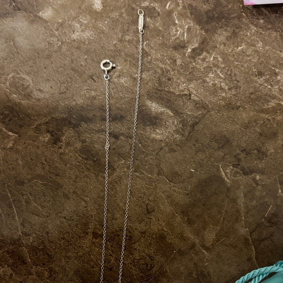 Tiffany & Co. Silver Double Heart Necklace with Engraved Tag - Picture 4 of 7